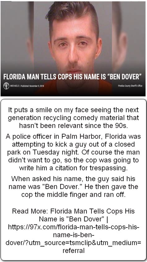Nov 9 florida man - Oct 21, 2021 · 6. To be fair, this is as straightforward a Florida Man headline as you're going to get. Florida Man Meter: a solid 7.5/10. The characteristic nakedness earns it an extra half a point. 7. That sounds suspiciously like the dream my therapist told me I'm not allowed to talk about anymore. Florida Man Meter: 7/10. 8. 
